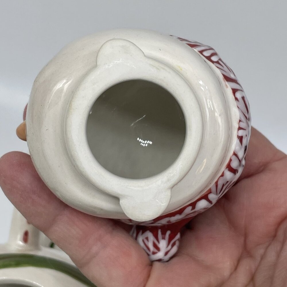 Jingle Bell Snowman Tracy Porter Let’s Hang Mistletoe 3 Pc Teapot & Mug Gift - Picture 5 of 14